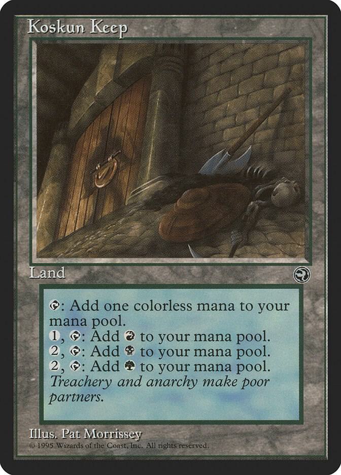 Koskun Keep card from Homelands