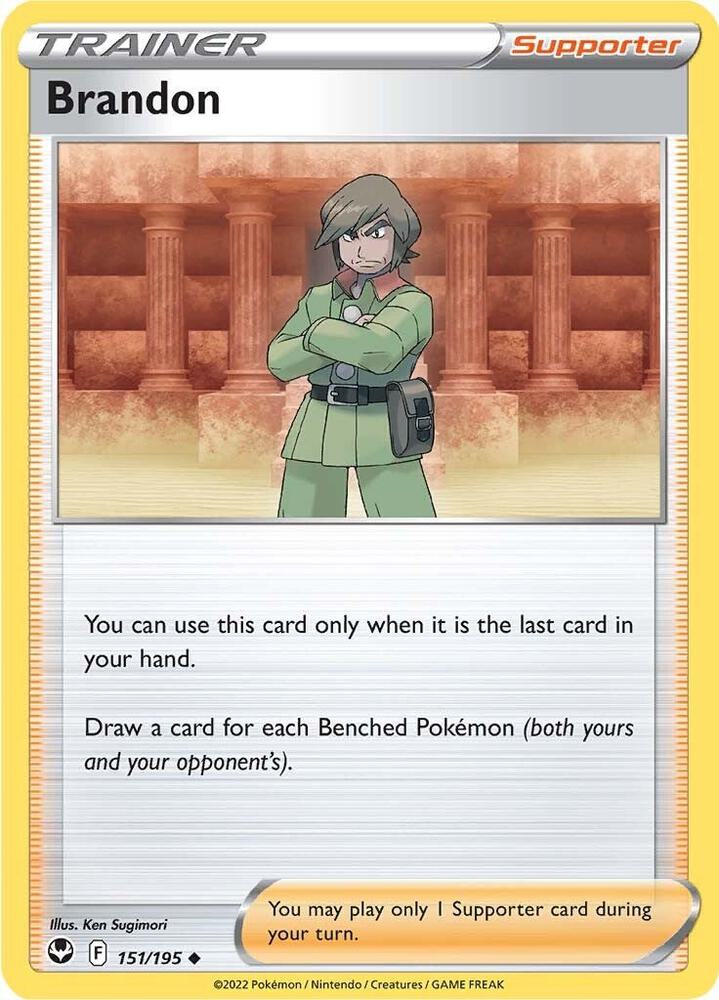 Brandon 151/195 card from SWSH12: Silver Tempest