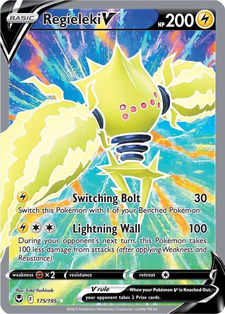 Regieleki V (Full Art) 175/195 card from SWSH12: Silver Tempest