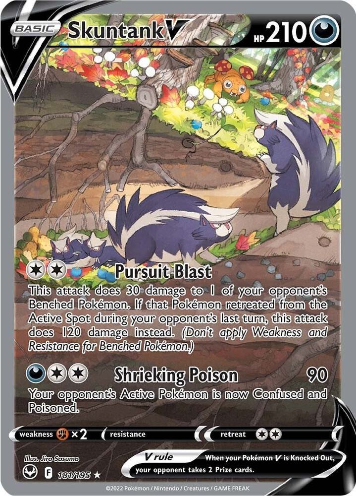 Skuntank V (Alternate Full Art) 181/195 card from SWSH12: Silver Tempest