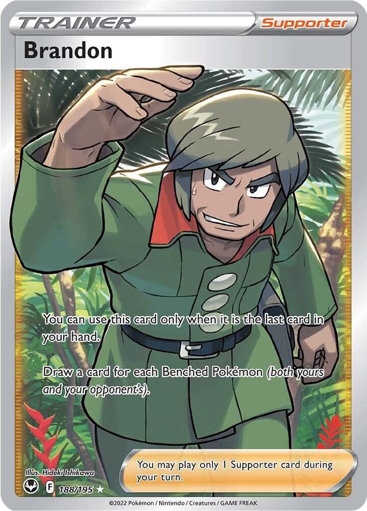 Brandon (Full Art) 188/195 card from SWSH12: Silver Tempest