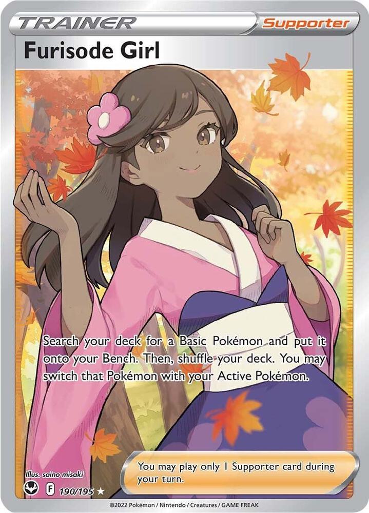 Furisode Girl (Full Art) 190/195 card from SWSH12: Silver Tempest