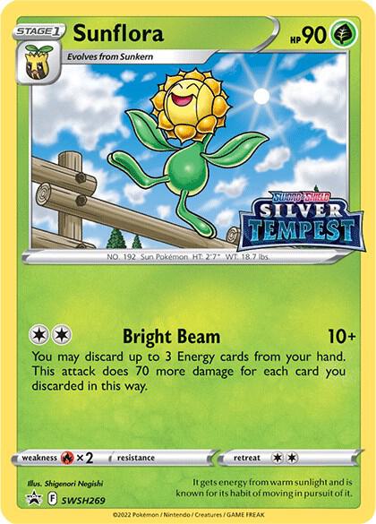 Sunflora (Prerelease) SWSH269 card from SWSH: Sword & Shield Promo Cards