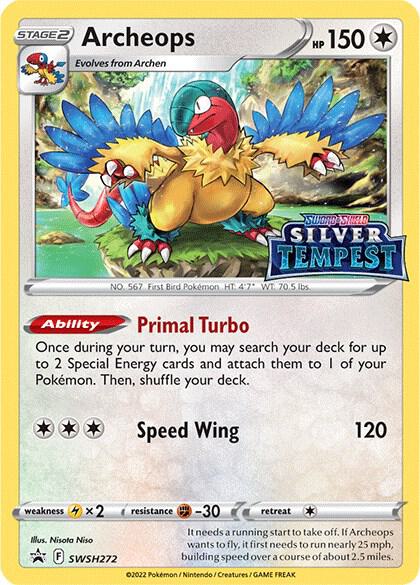 Archeops (Prerelease) SWSH272 card from SWSH: Sword & Shield Promo Cards