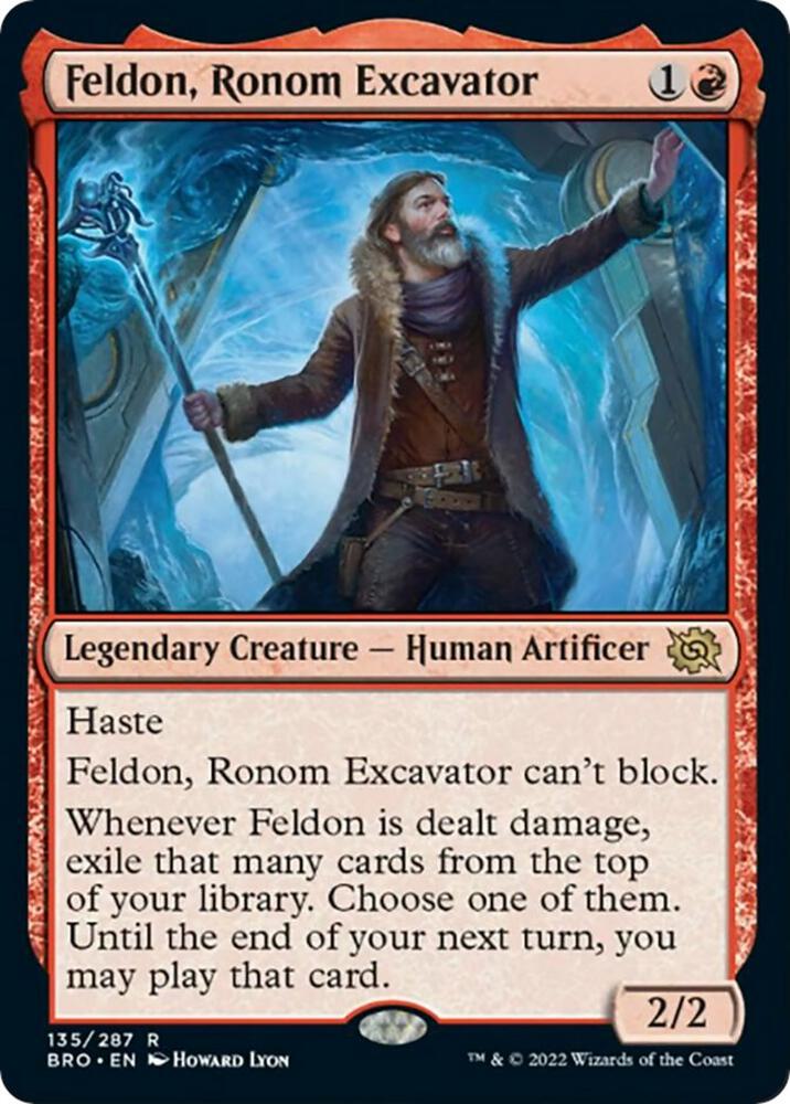 Feldon, Ronom Excavator 135 card from The Brothers' War
