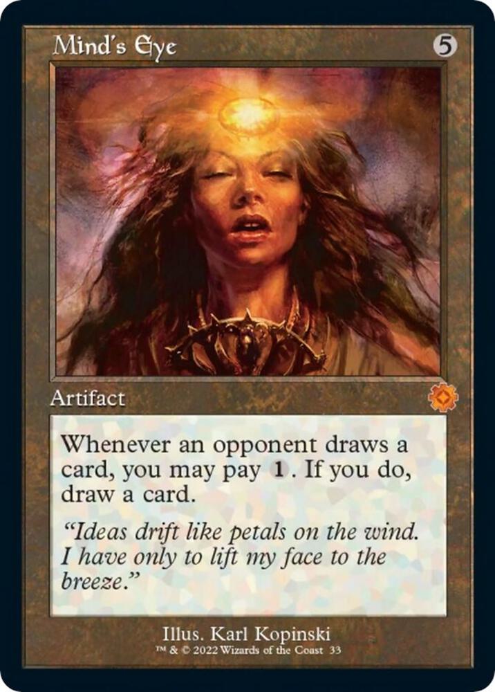 Mind's Eye 33 card from The Brothers' War: Retro Frame Artifacts