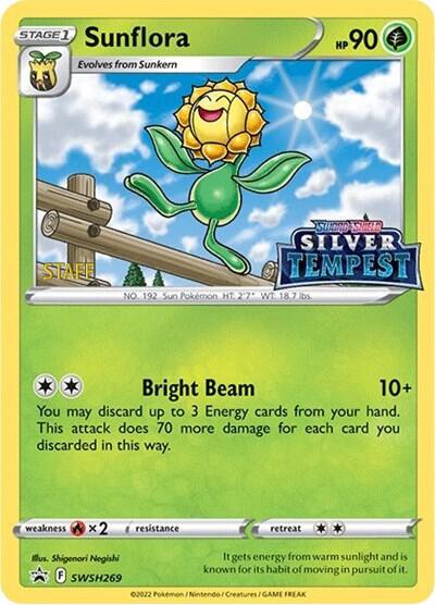 Sunflora (Prerelease) [STAFF] SWSH269 card from SWSH: Sword & Shield Promo Cards