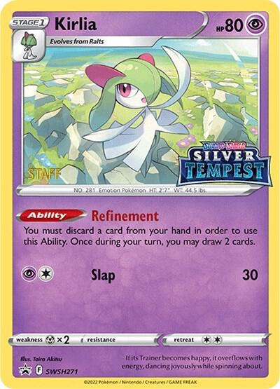 Kirlia (Prerelease) [STAFF] SWSH271 card from SWSH: Sword & Shield Promo Cards