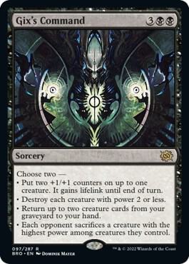 Gix's Command 97 card from The Brothers' War