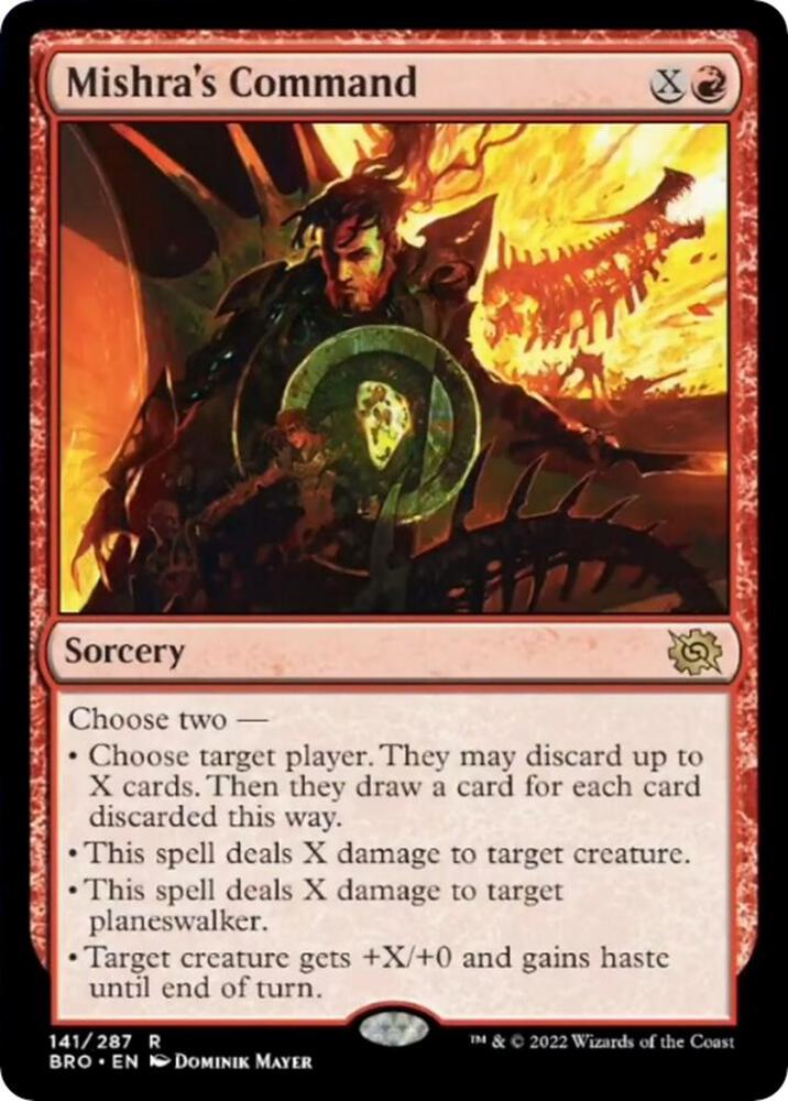 Mishra's Command 141 card from The Brothers' War