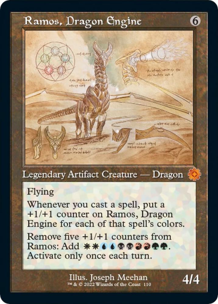Ramos, Dragon Engine (Schematic) 110 card from The Brothers' War: Retro Frame Artifacts