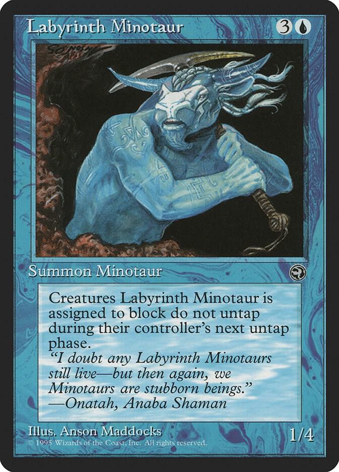 Labyrinth Minotaur 30 card from Homelands