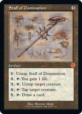 Staff of Domination (Schematic) 119 card from The Brothers' War: Retro Frame Artifacts