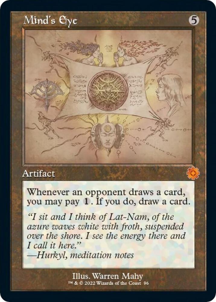 Mind's Eye (Schematic) 96 card from The Brothers' War: Retro Frame Artifacts