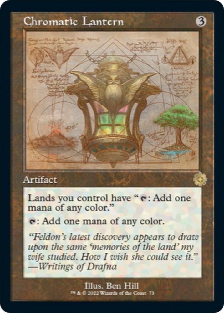 Chromatic Lantern (Schematic) 73 card from The Brothers' War: Retro Frame Artifacts