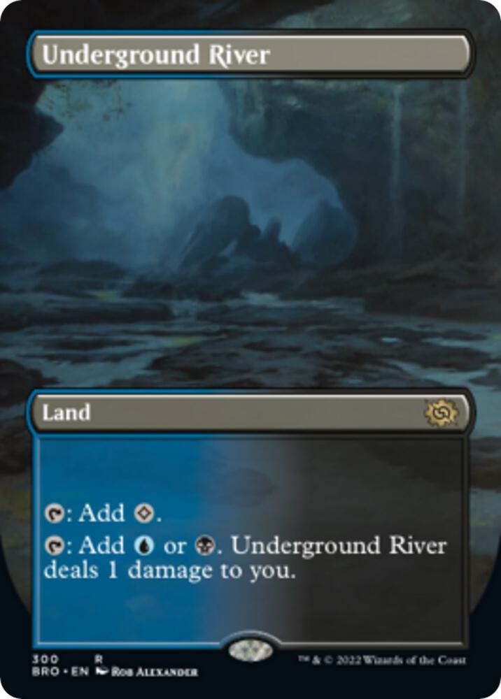 Underground River (Borderless) 300 card from The Brothers' War