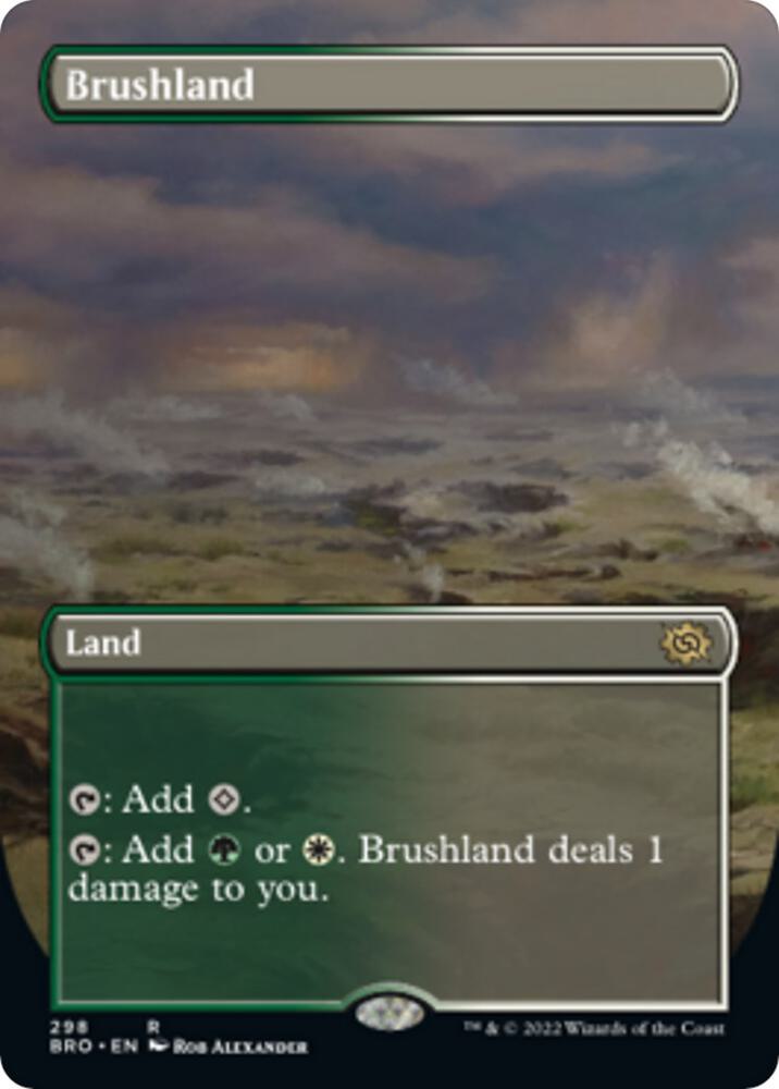 Brushland (Borderless) 298 card from The Brothers' War