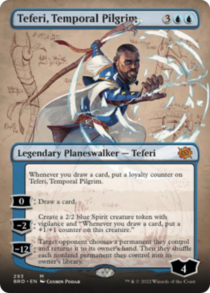 Teferi, Temporal Pilgrim (Borderless) 293 card from The Brothers' War