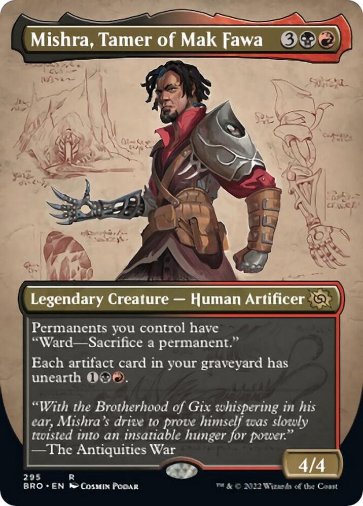 Mishra, Tamer of Mak Fawa (Borderless) 295 card from The Brothers' War