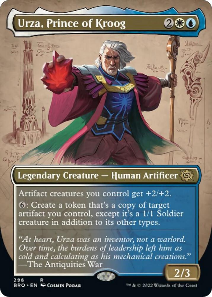 Urza, Prince of Kroog (Borderless) 296 card from The Brothers' War