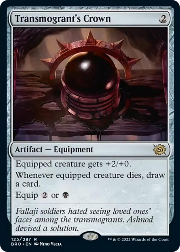Transmogrant's Crown 125 card from The Brothers' War