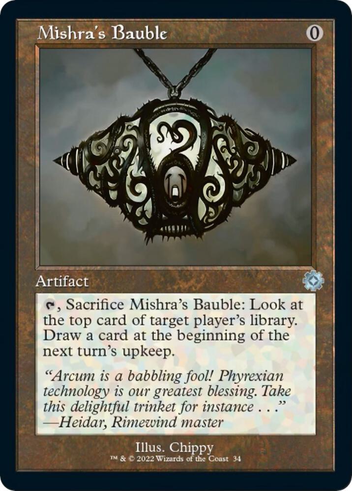 Mishra's Bauble 34 card from The Brothers' War: Retro Frame Artifacts