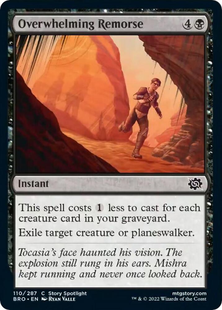 Overwhelming Remorse 110 card from The Brothers' War
