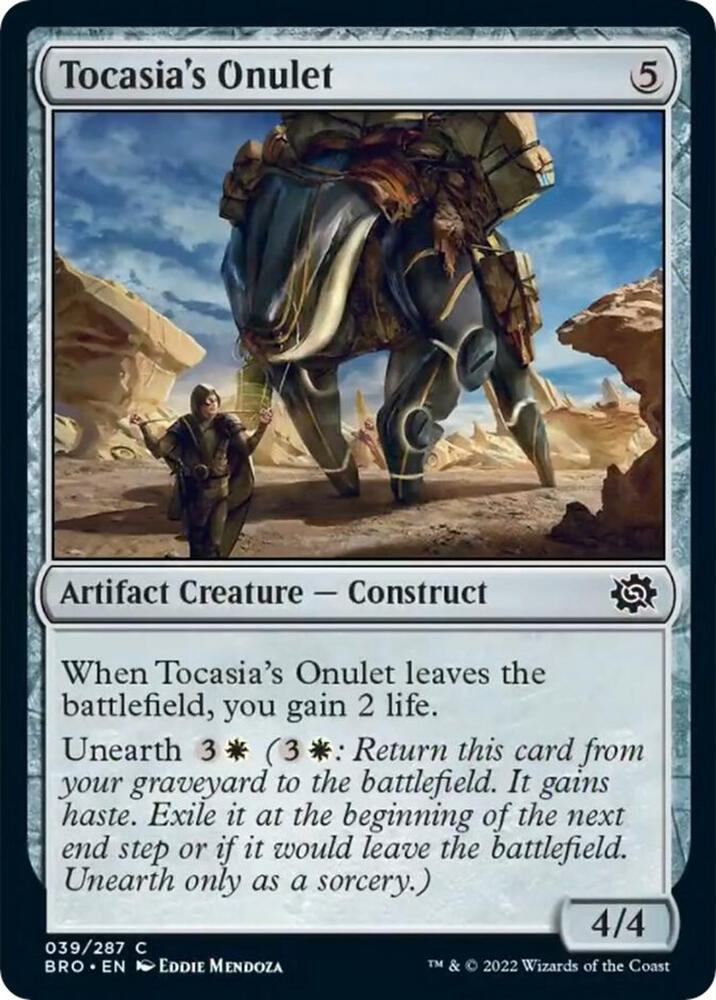 Tocasia's Onulet 39 card from The Brothers' War
