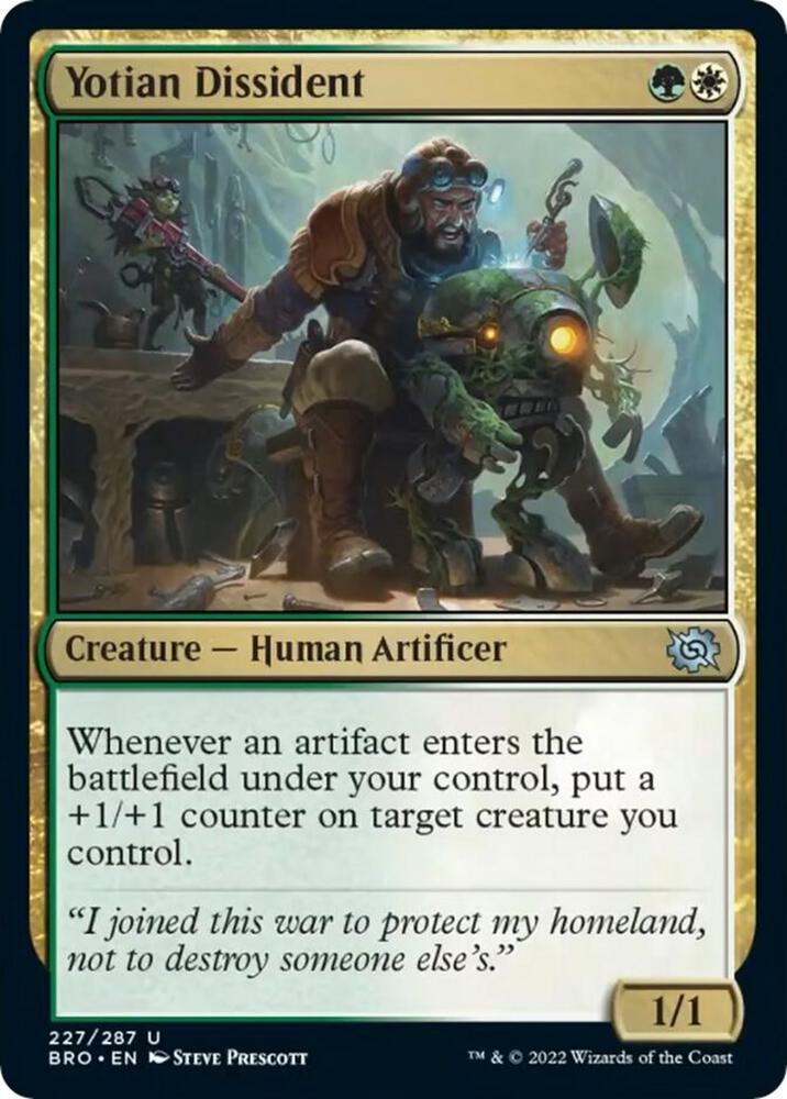 Yotian Dissident 227 card from The Brothers' War