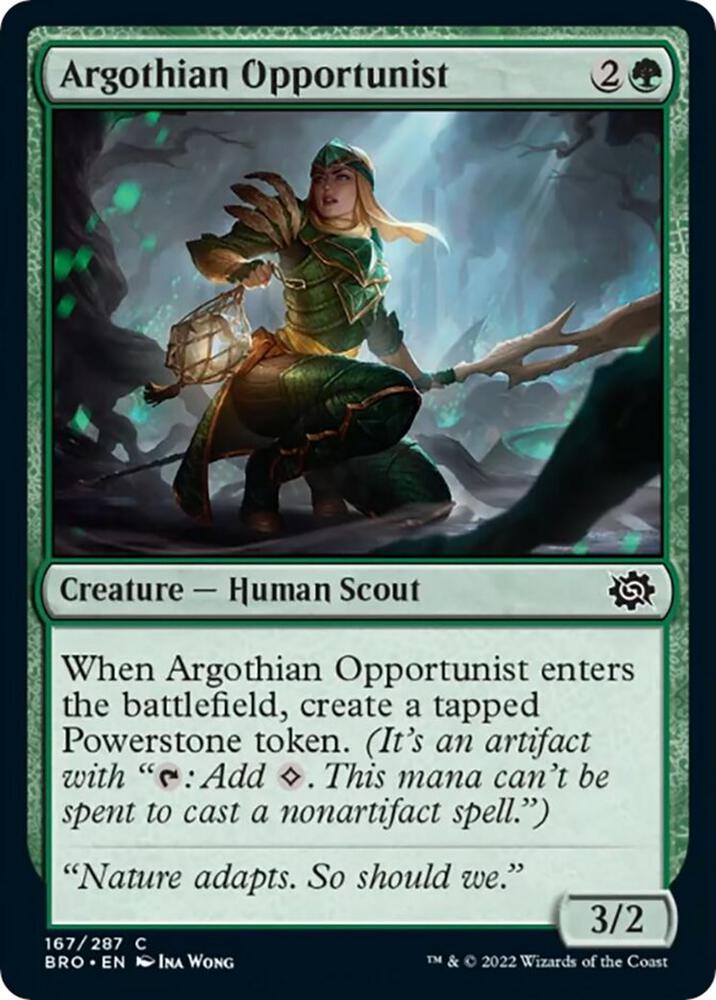 Argothian Opportunist 167 card from The Brothers' War