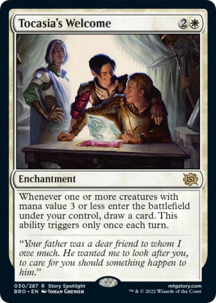 Tocasia's Welcome 30 card from The Brothers' War