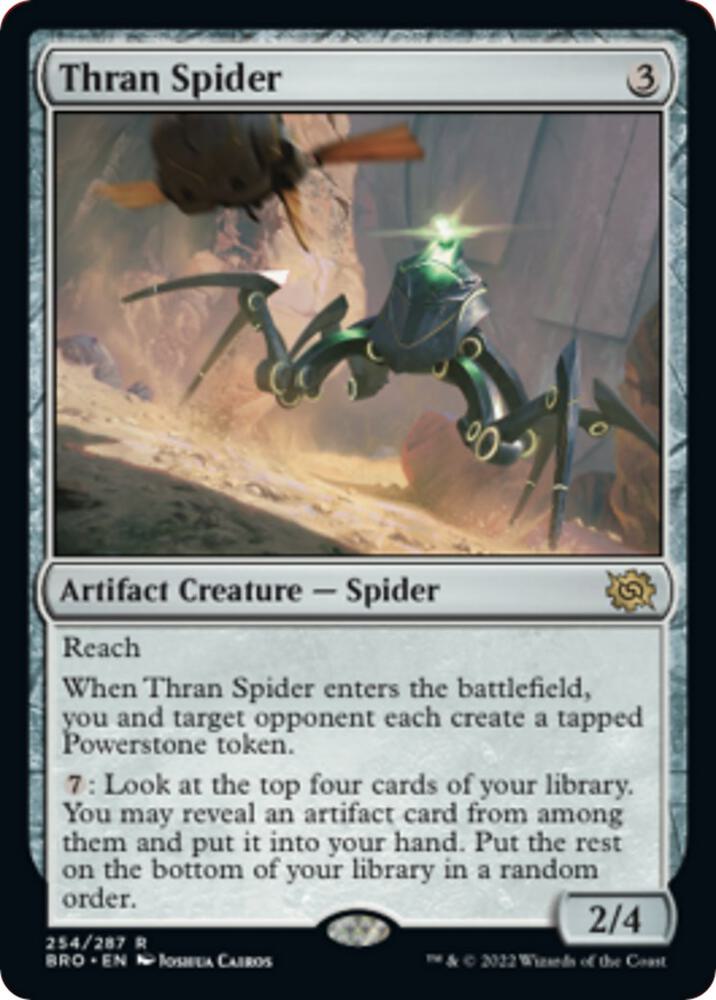 Thran Spider 254 card from The Brothers' War