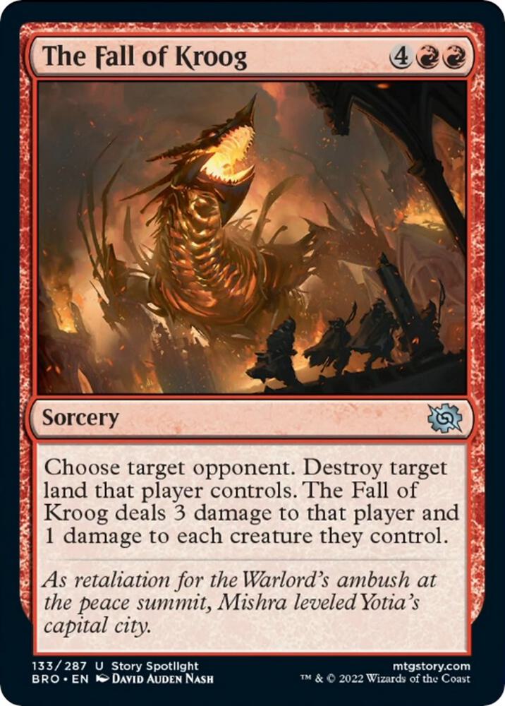 The Fall of Kroog 133 card from The Brothers' War