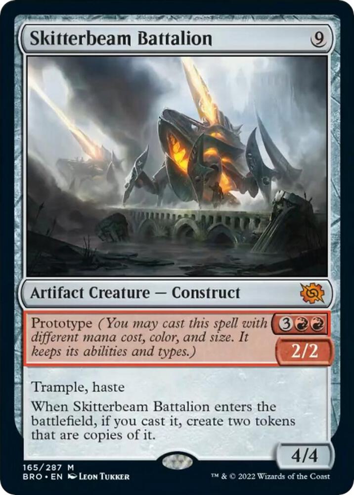 Skitterbeam Battalion 165 card from The Brothers' War