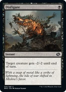 Disfigure 91 card from The Brothers' War