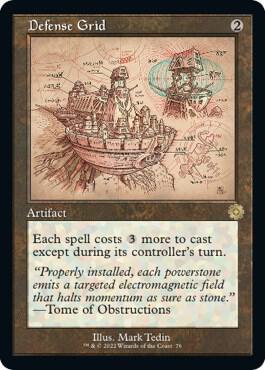 Defense Grid (Schematic) 76 card from The Brothers' War: Retro Frame Artifacts