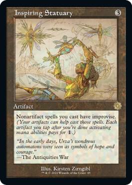 Inspiring Statuary (Schematic) 85 card from The Brothers' War: Retro Frame Artifacts