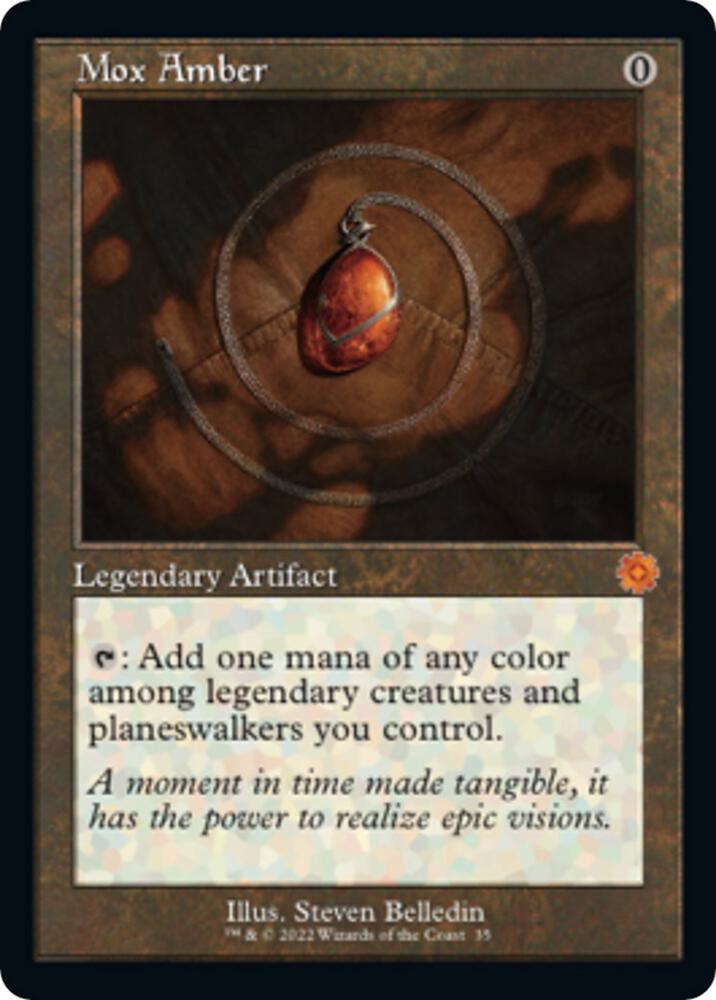 Mox Amber 35 card from The Brothers' War: Retro Frame Artifacts