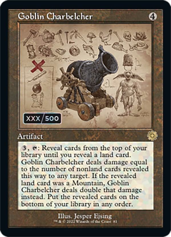 Goblin Charbelcher (Schematic) (Serial Numbered) 81 card from The Brothers' War: Retro Frame Artifacts