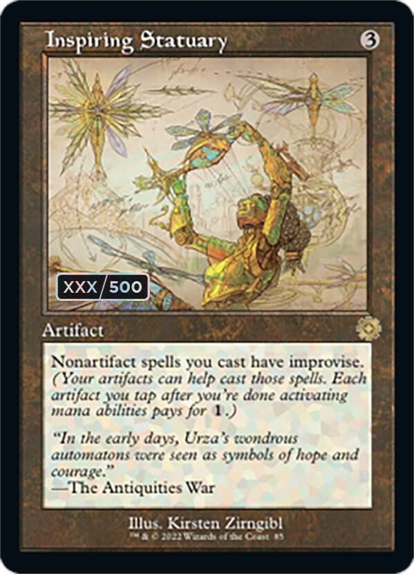 Inspiring Statuary (Schematic) (Serial Numbered) 85 card from The Brothers' War: Retro Frame Artifacts