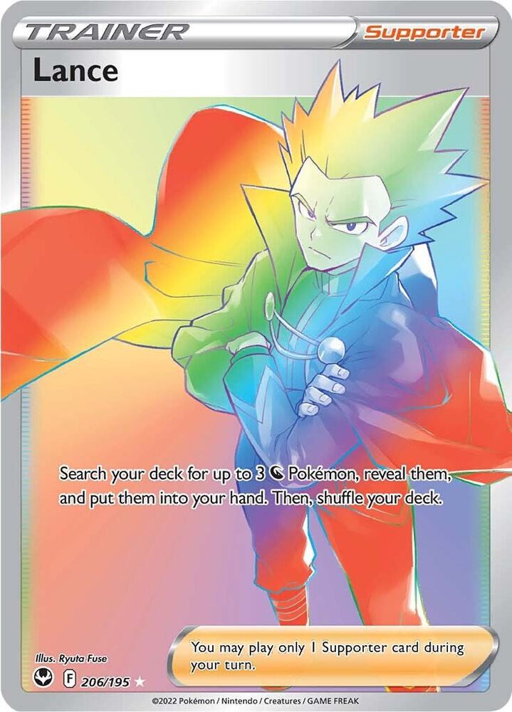 Lance (Secret) 206/195 card from SWSH12: Silver Tempest