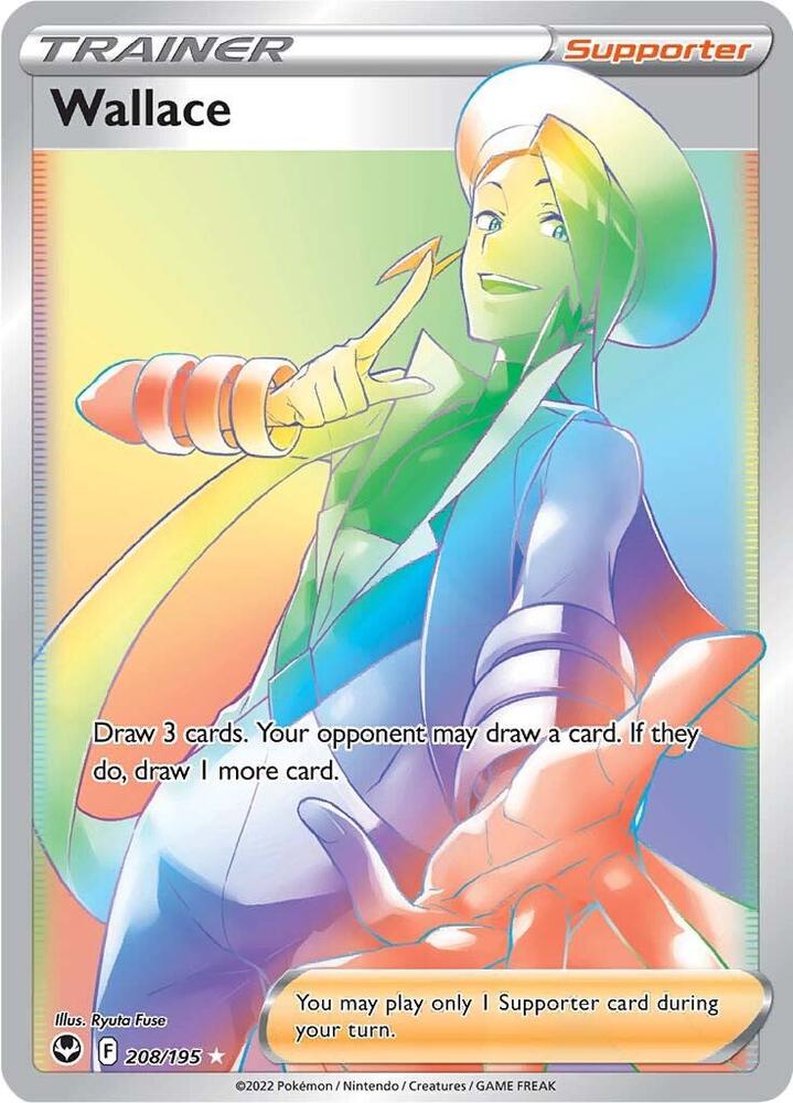 Wallace (Secret) 208/195 card from SWSH12: Silver Tempest