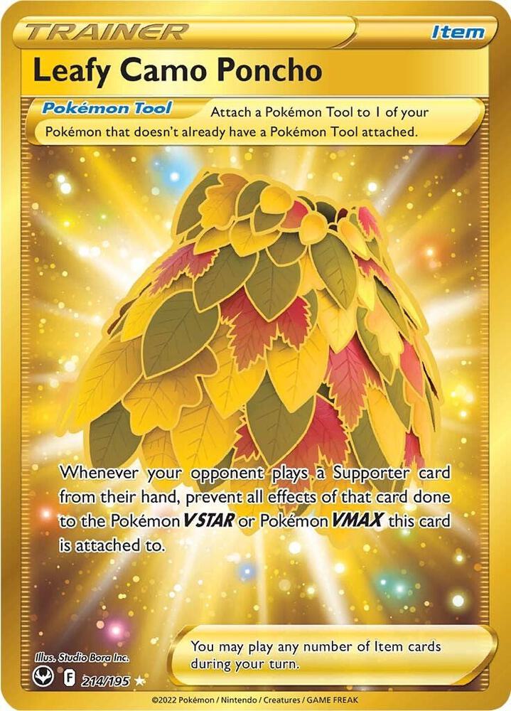 Leafy Camo Poncho (Secret) 214/195 card from SWSH12: Silver Tempest