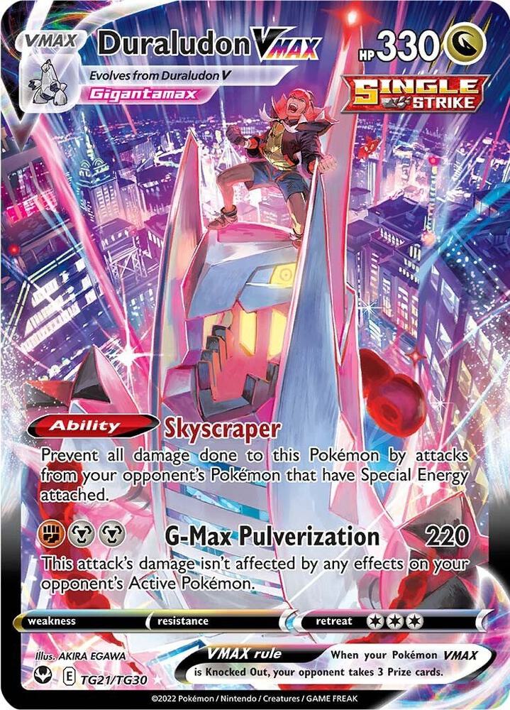 Duraludon VMAX TG21/TG30 card from SWSH12: Silver Tempest Trainer Gallery