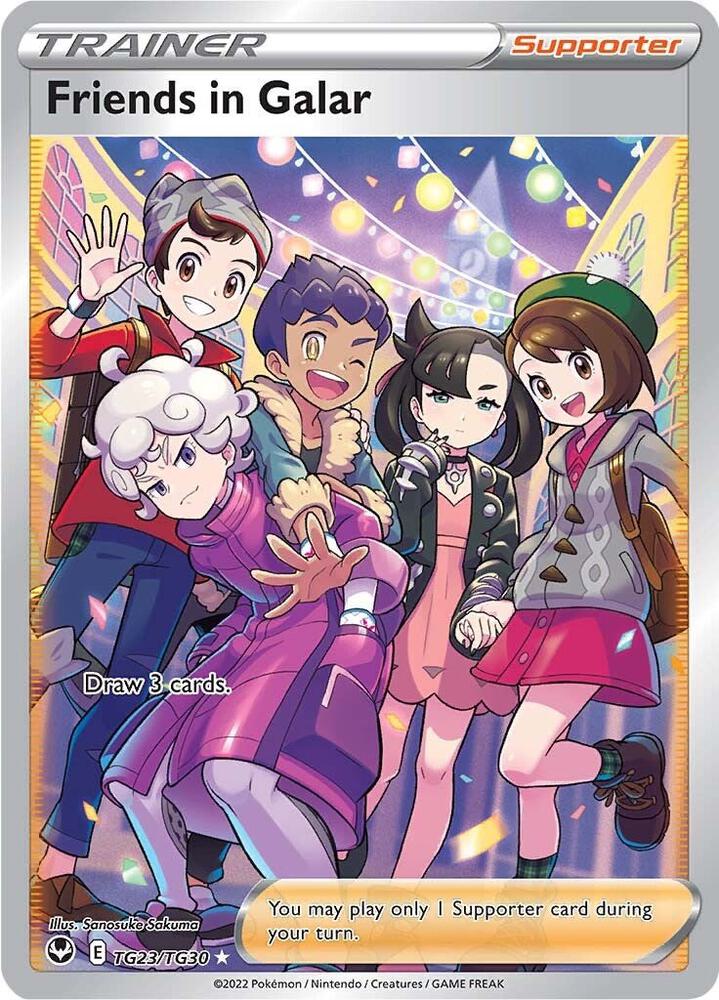 Friends in Galar TG23/TG30 card from SWSH12: Silver Tempest Trainer Gallery