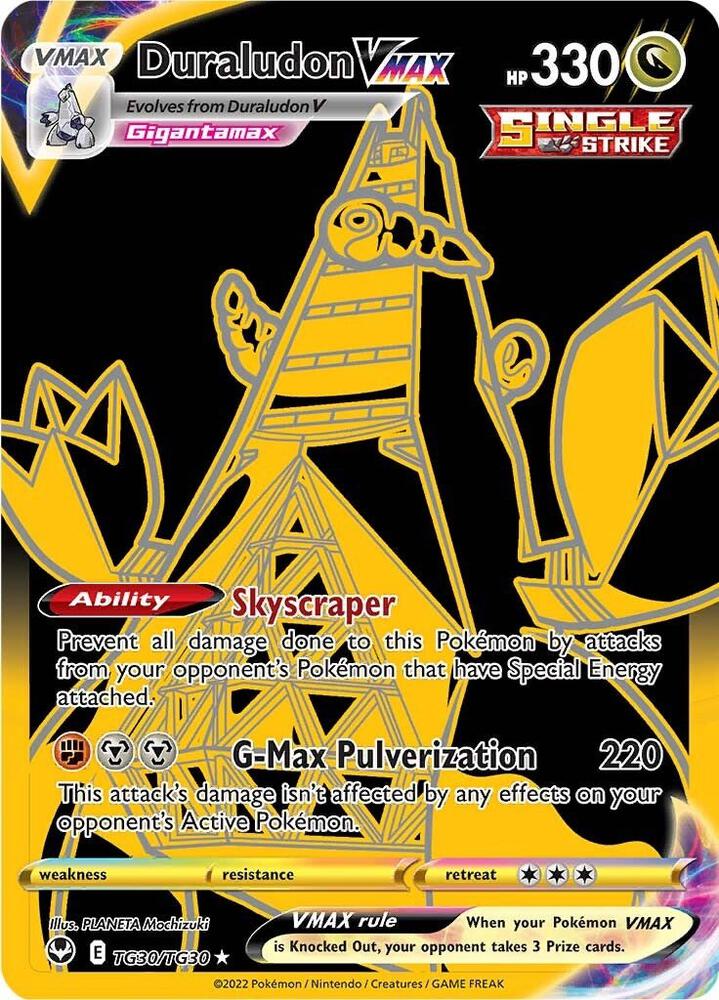 Duraludon VMAX (Secret) TG30/TG30 card from SWSH12: Silver Tempest Trainer Gallery
