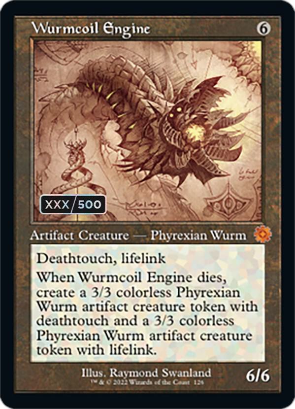 Wurmcoil Engine (Schematic) (Serial Numbered) 126 card from The Brothers' War: Retro Frame Artifacts