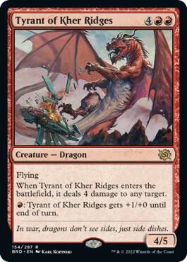 Tyrant of Kher Ridges 154 card from The Brothers' War