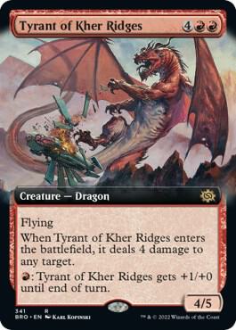 Tyrant of Kher Ridges (Extended Art) 341 card from The Brothers' War