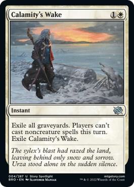 Calamity's Wake 4 card from The Brothers' War